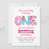 Sweet Candyland First Birthday Kaart (Voorkant)