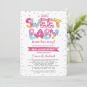 Sweet Candyland Sprinkles Baby shower by Mail Kaart (Staand voorkant)