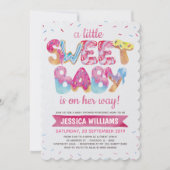 Sweet Candyland Sprinkles Baby shower Uitnodiging (Voorkant)