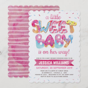 Sweet Candyland Sprinkles Baby shower Uitnodiging