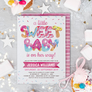 Sweet Candyland Sprinkles Baby shower Uitnodiging