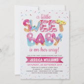 Sweet Candyland Sprinkles Baby shower Uitnodiging (Voorkant)