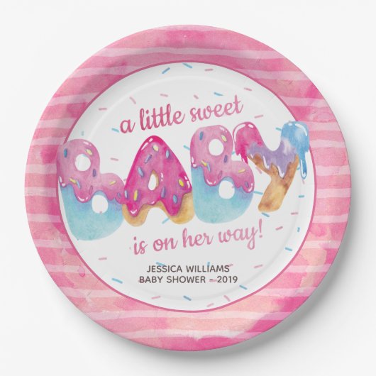 Sweet Candyland Sprinkles Papieren Bordje (Voorkant)