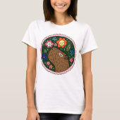 Sweet Capybara Graphic Happy Capybara grafisch T-shirt (Voorkant)