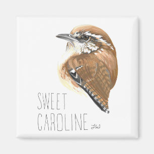 Sweet Caroline (Carolina Wren) Magneet