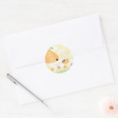 Sweet cartoon bumble bei baby shower sticker (Envelop)