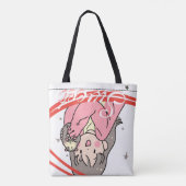 "Sweet Cartoon Canvas tas-Schattigee herbruikbare Tote Bag (Achterkant)