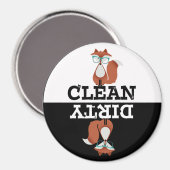 Sweet Cartoon Red Fox Vaatwasser Magnet (Voorkant / Achterkant)