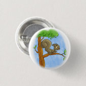 Sweet Cartoon Squirrel Ronde Button 3,2 Cm (Voorkant /achterkant)