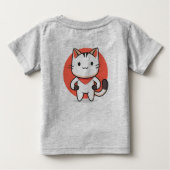 Sweet Cat Baby T-Shirt – Schattig Kitten Design vo (Achterkant)