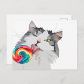 Sweet Cat Briefkaart (Voorkant / Achterkant)