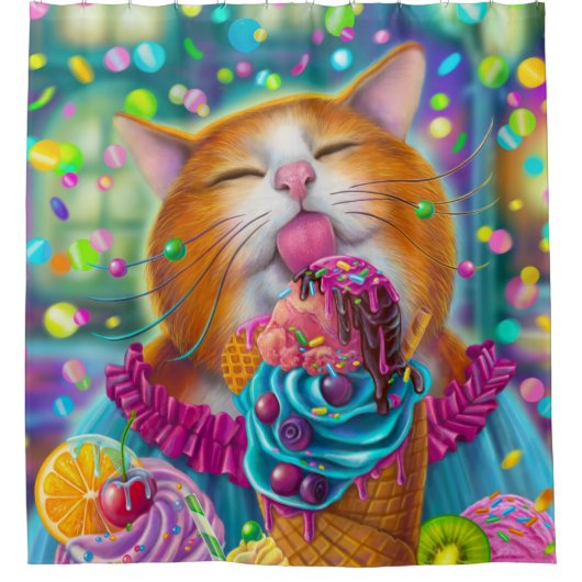 Sweet Cat Douchegordijn (Voorkant)