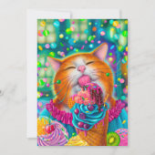 Sweet Cat Feestdagenkaart (Voorkant)