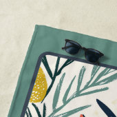 Sweet Cat Illustratie Gepersonaliseerd Strandlaken (In situ)