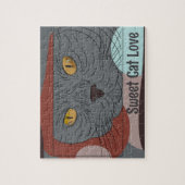 Sweet Cat Love print puzzel (Verticaal)