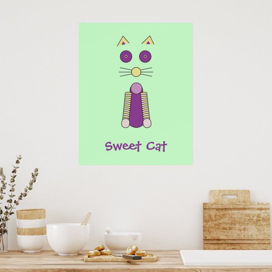 Sweet Cat Poster (Keuken)