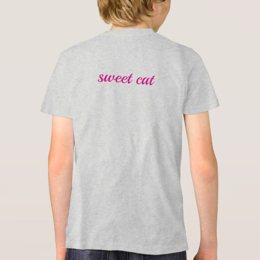 “Sweet Cat” Tri-Blend Shirt (Achterkant)