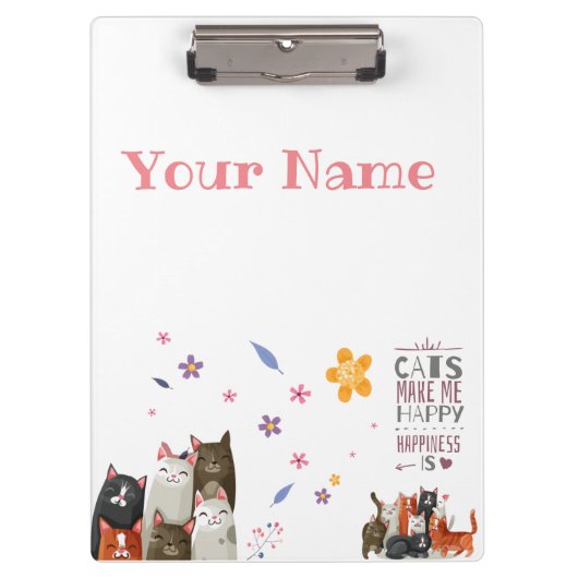 Sweet Cats personaliseren Klembord (Voorkant)