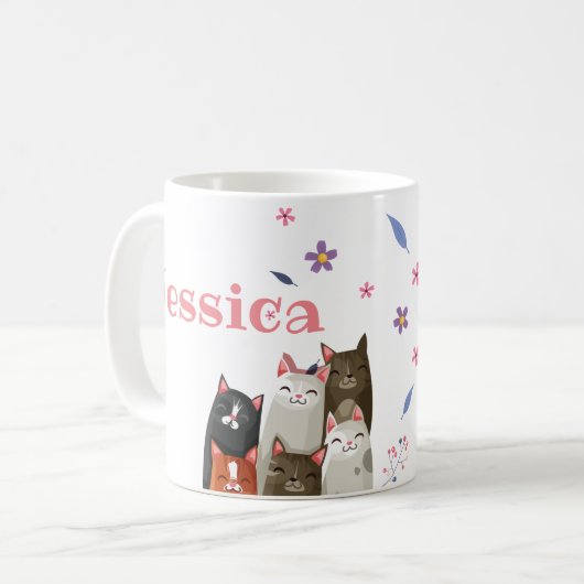 Sweet Cats personaliseren Koffiemok (Voorkant links)