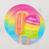 Sweet Celebration Birthday Party Invite Kaart (Voorkant / Achterkant)