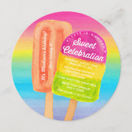 Sweet Celebration Birthday Party Invite Kaart