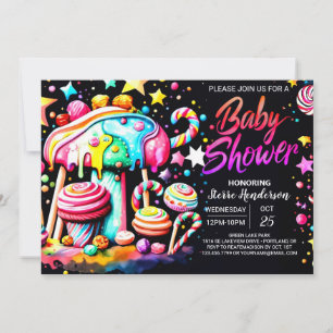 Sweet Celebration Candyland Baby shower Kaart