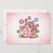 Sweet Celebration Candyland Foto Kinderen Verjaard Kaart (Achterkant)