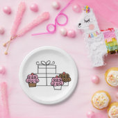 Sweet Celebration Cupcake en geschenkdoos Papieren Bordje (Feest)