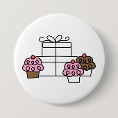 Sweet Celebration Cupcake en geschenkdoos Ronde Button 7,6 Cm (Voorkant)