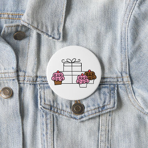 Sweet Celebration Cupcake en geschenkdoos Ronde Button 7,6 Cm