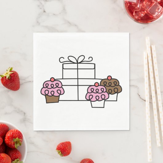 Sweet Celebration Cupcake en geschenkdoos Servet (Insitu)