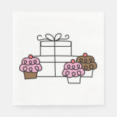 Sweet Celebration Cupcake en geschenkdoos Servet (Voorkant)