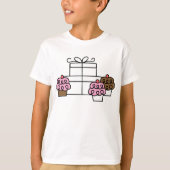 Sweet Celebration Cupcake en geschenkdoos T-shirt (Voorkant)