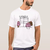 Sweet Celebration Cupcake en geschenkdoos T-shirt (Voorkant)