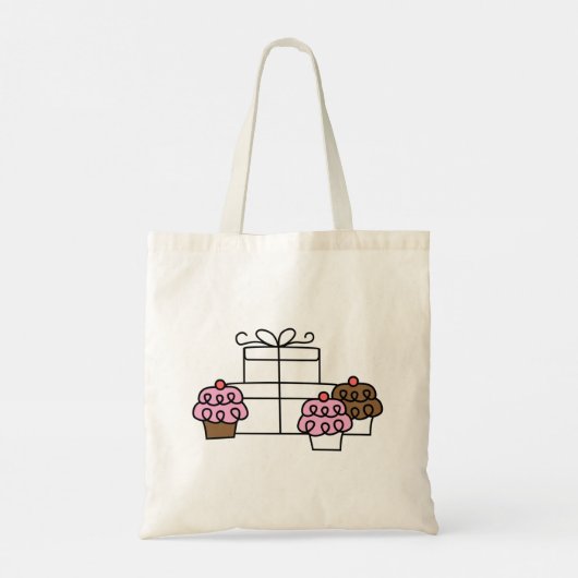 Sweet Celebration Cupcake en geschenkdoos Tote Bag (Achterkant)