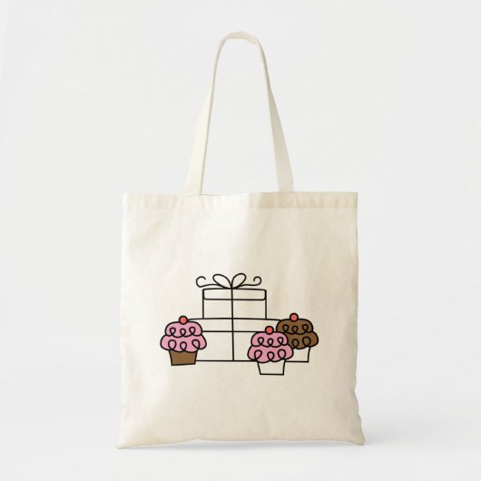 Sweet Celebration Cupcake en geschenkdoos Tote Bag (Voorkant)