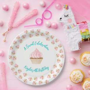 Sweet Celebration Cupcake Invitations Papieren Bordje