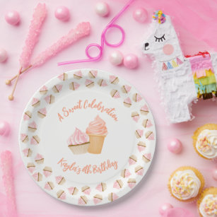 Sweet Celebration Cupcake Invitations Papieren Bordje