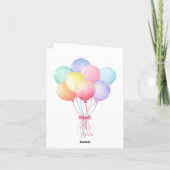 Sweet Celebration Gevouwen Verjaardag Uitnodiging (Achterkant)