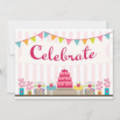 Sweet Celebration Invitation Kaart (Voorkant)