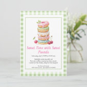Sweet Celebration Invite – Colorful Donuts Party  Kaart (Staand voorkant)