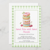 Sweet Celebration Invite – Colorful Donuts Party  Kaart (Voorkant / Achterkant)
