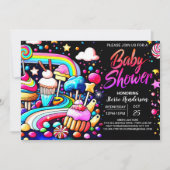 Sweet Celebration Lollipop Baby shower Kaart (Voorkant)