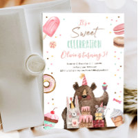 Sweet Celebration Party Animals Girl Birthday