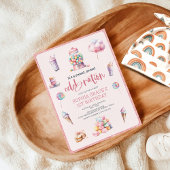 Sweet Celebration Roze Candyland Verjaardagsfeest Kaart