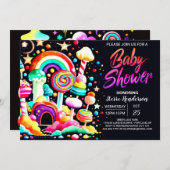 Sweet Celebration Snoep Baby shower Kaart (Voorkant / Achterkant)