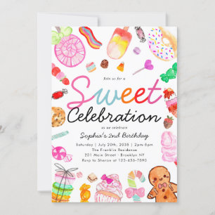 Sweet Celebration Snoep Kinder Candyland Verjaarda Kaart