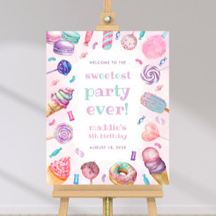 Sweet Celebration Snoep Verjaardag Welkomstbord Poster