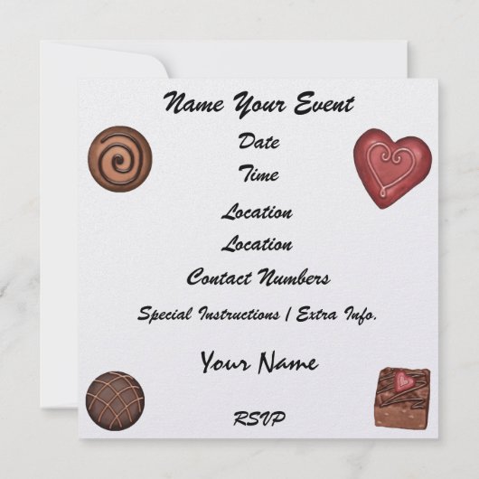 Sweet Celebration - SRF Kaart (Achterkant)