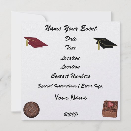 Sweet Celebration - SRF Kaart (Achterkant)